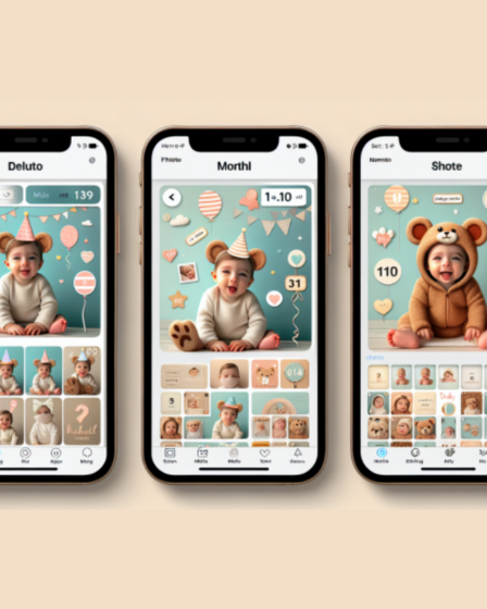 Aplicativo de edição de foto de bebê